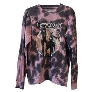 Fleetwood Mac Purple Tie Dye Rumours Large Crewneck Band Sweatshirt‌‌‌